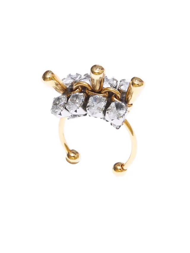 Rada Anello Borchie anello oro antico catena punk