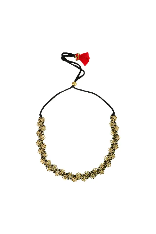 House of Tuhina Moon Gold Mishika collana dorata