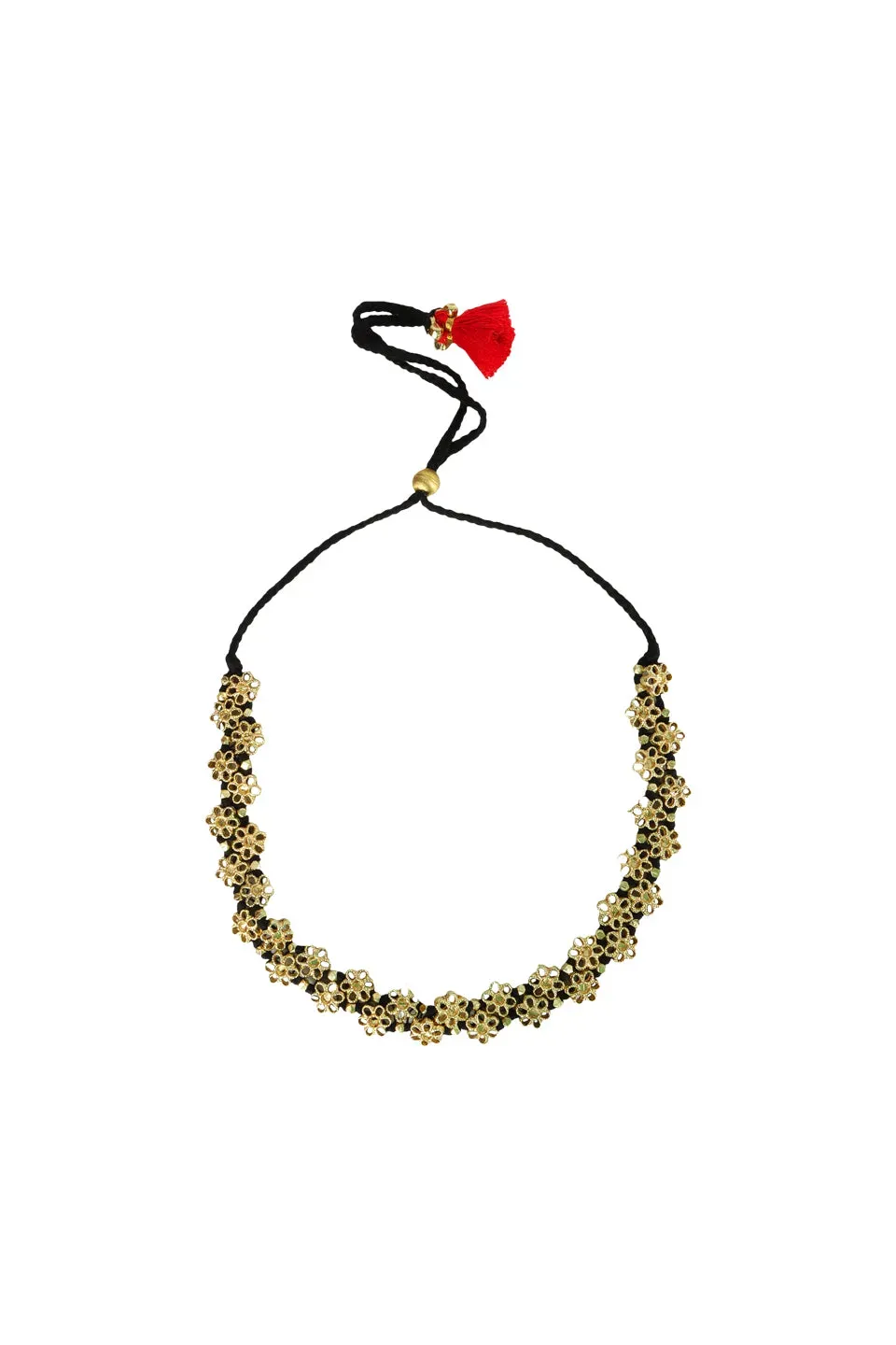 House of Tuhina Moon Gold Mishika collana dorata