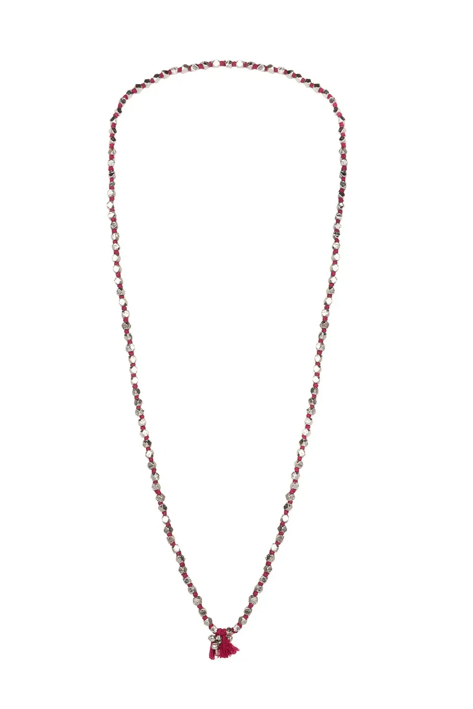 House of Tuhina Fuljhadi Magic collana lunga magenta