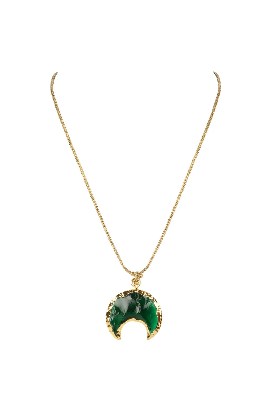 House of Tuhina Indrani collana marrone verde nero