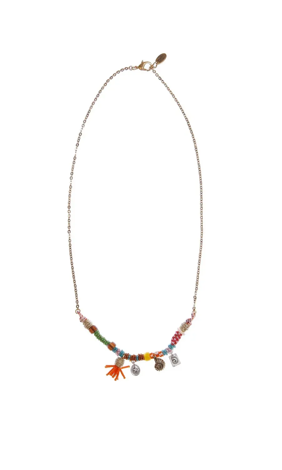 Rada Perline Colorate collana lunga multicolore charms