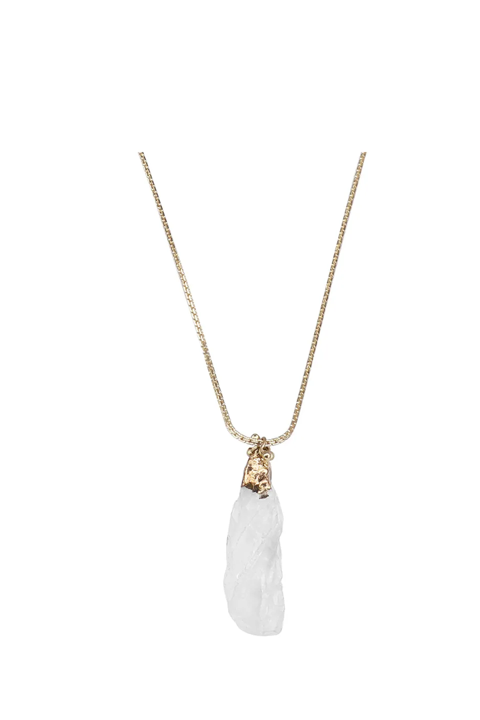 House of Tuhina Rock Pendant collana lunga pietra
