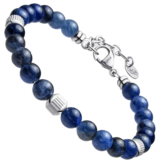 Dada Gioielli Bracciale Uomo Sodalite Pietra Naturale 6mm
