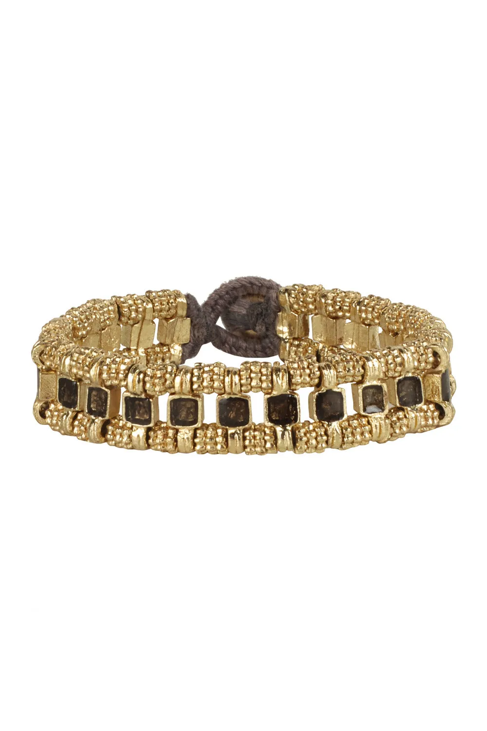 House of Tuhina Marayam 1 pietra bracciale smaltato blu royal
