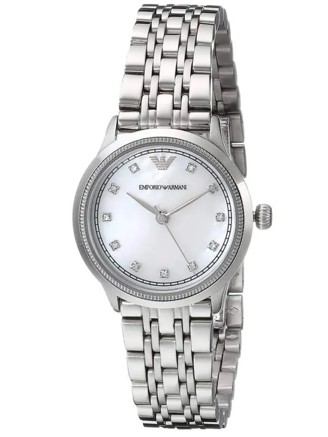 Emporio Armani AR1803 Orologio Donna Acciaio Grigio Argento