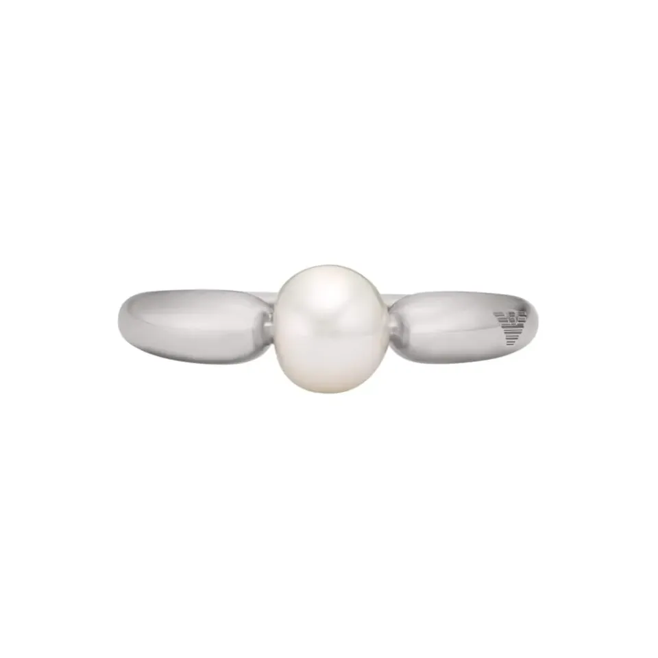 Emporio Armani Anello Donna Focale Acciaio Misura 6.5