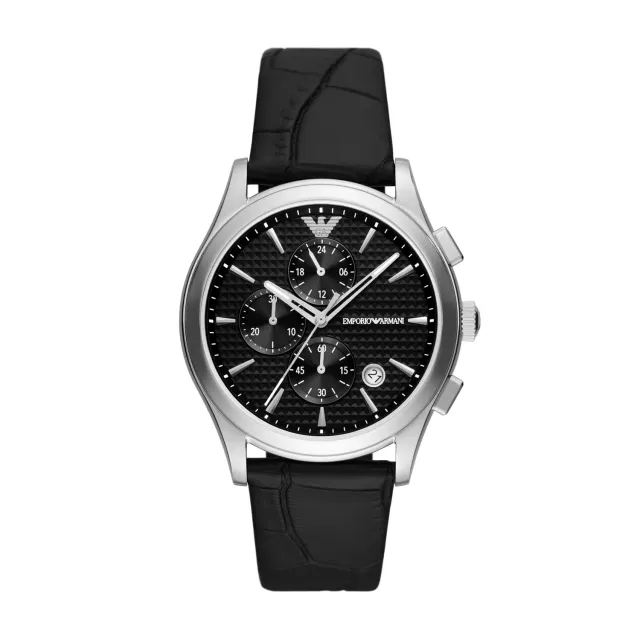 Emporio Armani Cronografo Uomo Acciaio Quadrante Nero