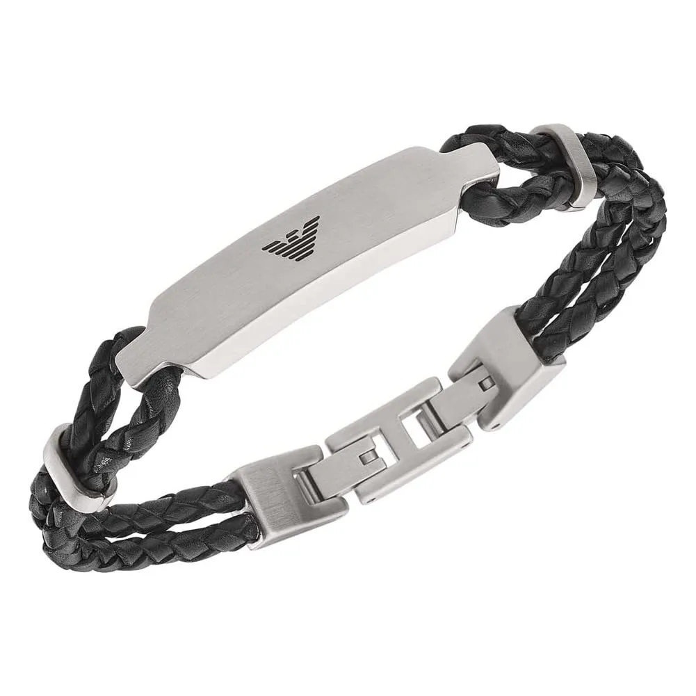 Emporio Armani EGS2719040 Bracciale Uomo Acciaio Argento 185 mm