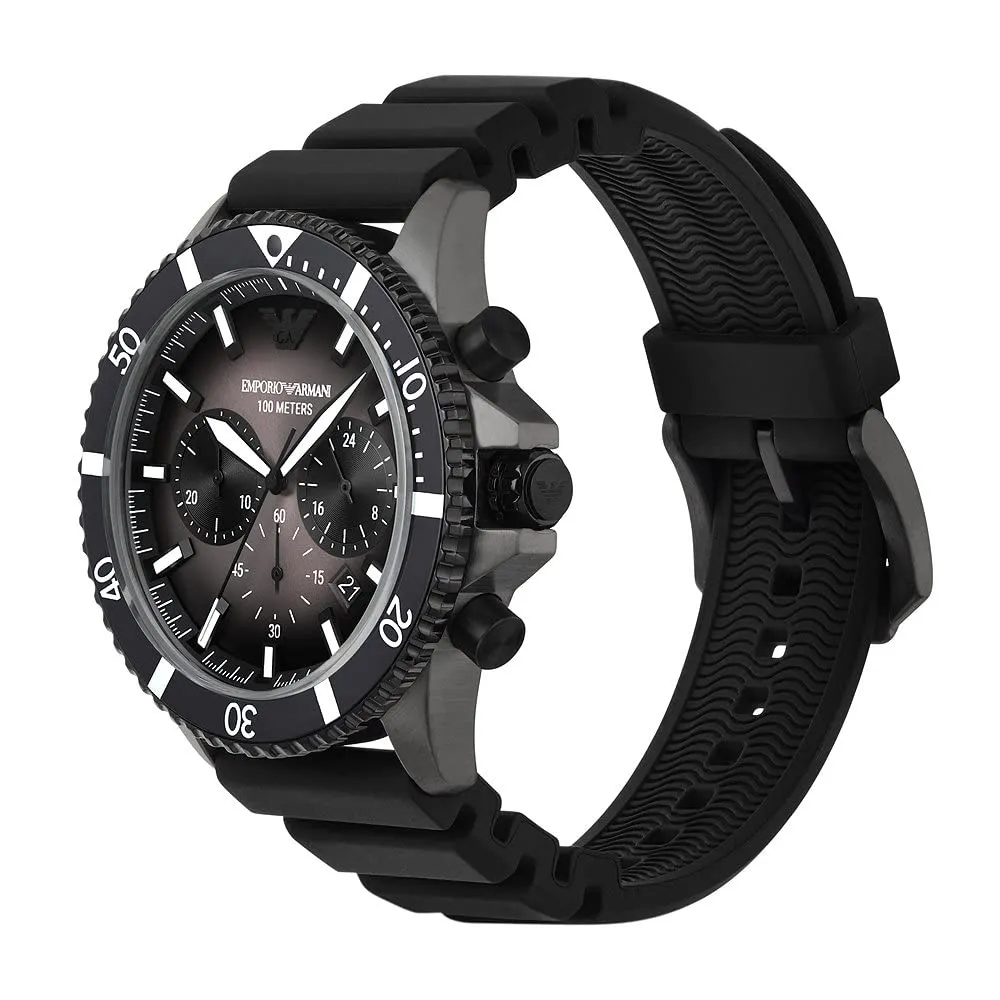 Emporio Armani World Explorer Orologio Nero Carbone