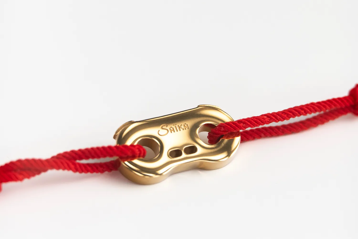 Saika Heritage Gold bracciale nero acciaio PVD oro