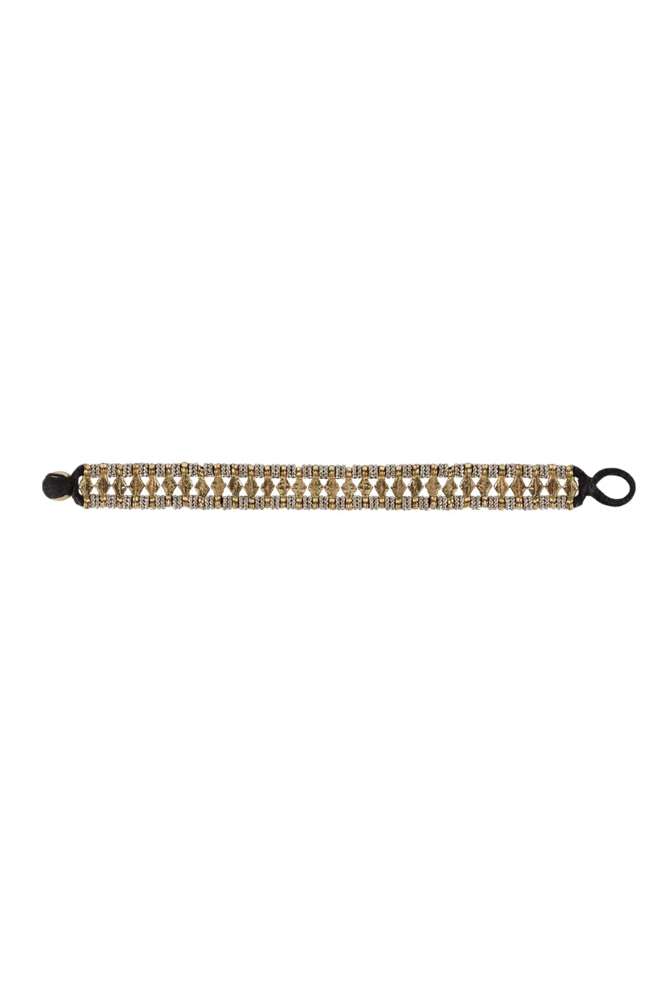 House of Tuhina Hema bracciale oro luna fatto a mano