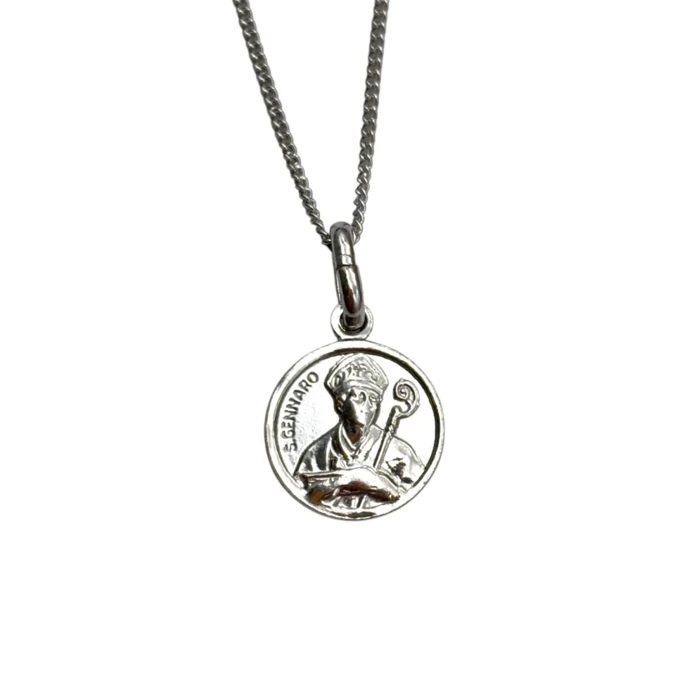 Ornamenta San Gennaro collana argento 925 50 cm rodiata