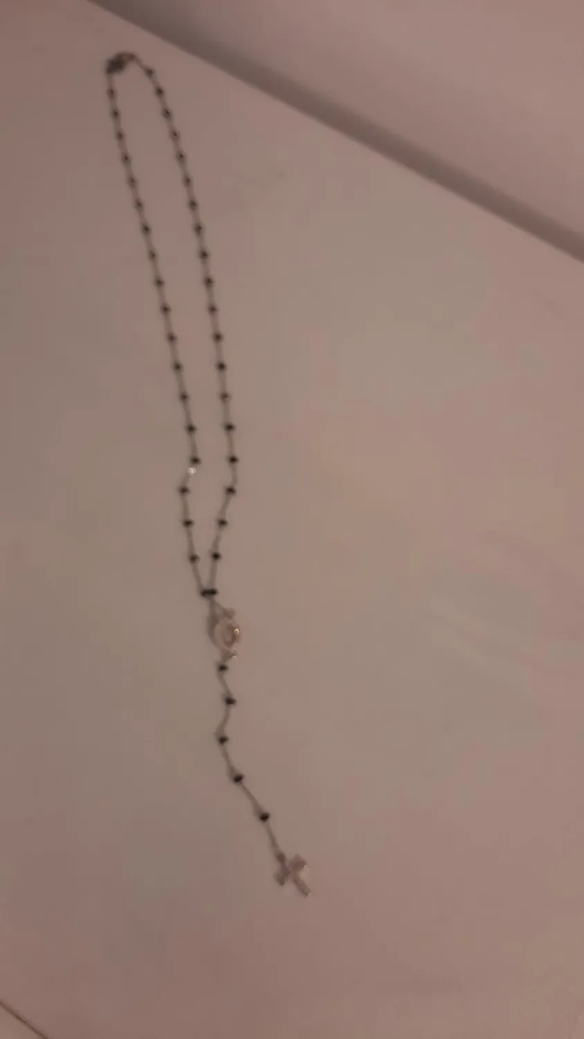 Dada Gioielli Rosario Collana Acciaio Argento Unisex Croce