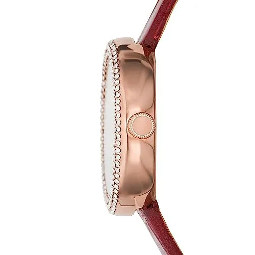 Emporio Armani AR11357 orologio donna madreperla pelle rossa 30 mm