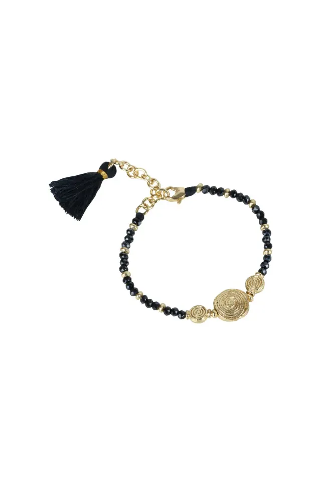 House of Tuhina Moon Gold Aarohi bracciale dorato
