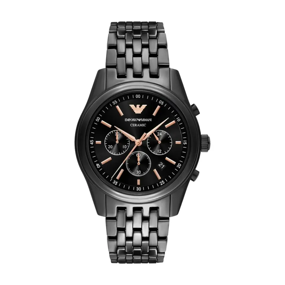 Emporio Armani AR70015 orologio uomo ceramica nera