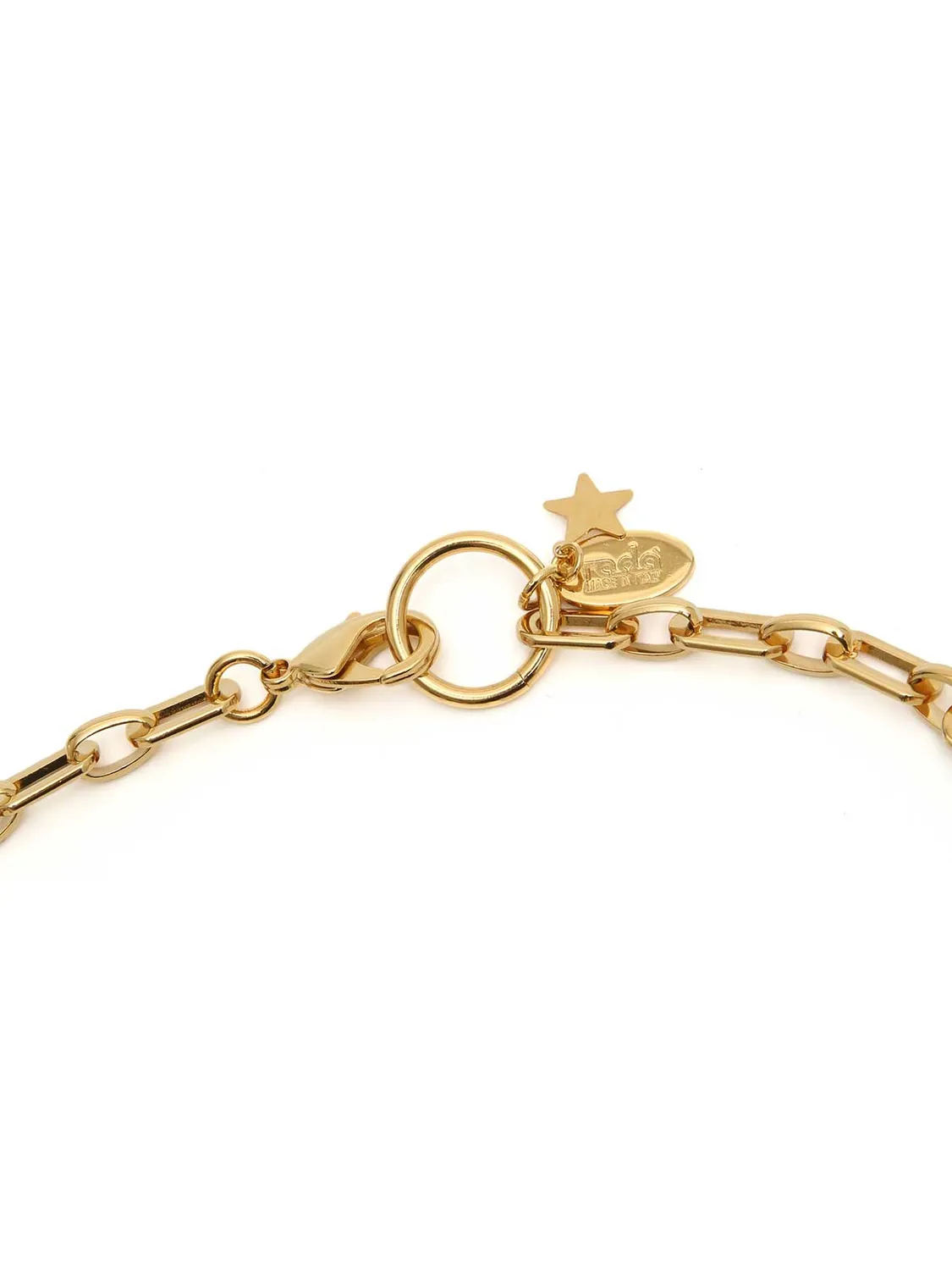 Rada choker rigido gold perle fiume strass