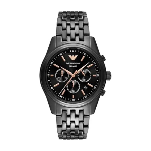 Emporio Armani AR70015 orologio uomo ceramica nera