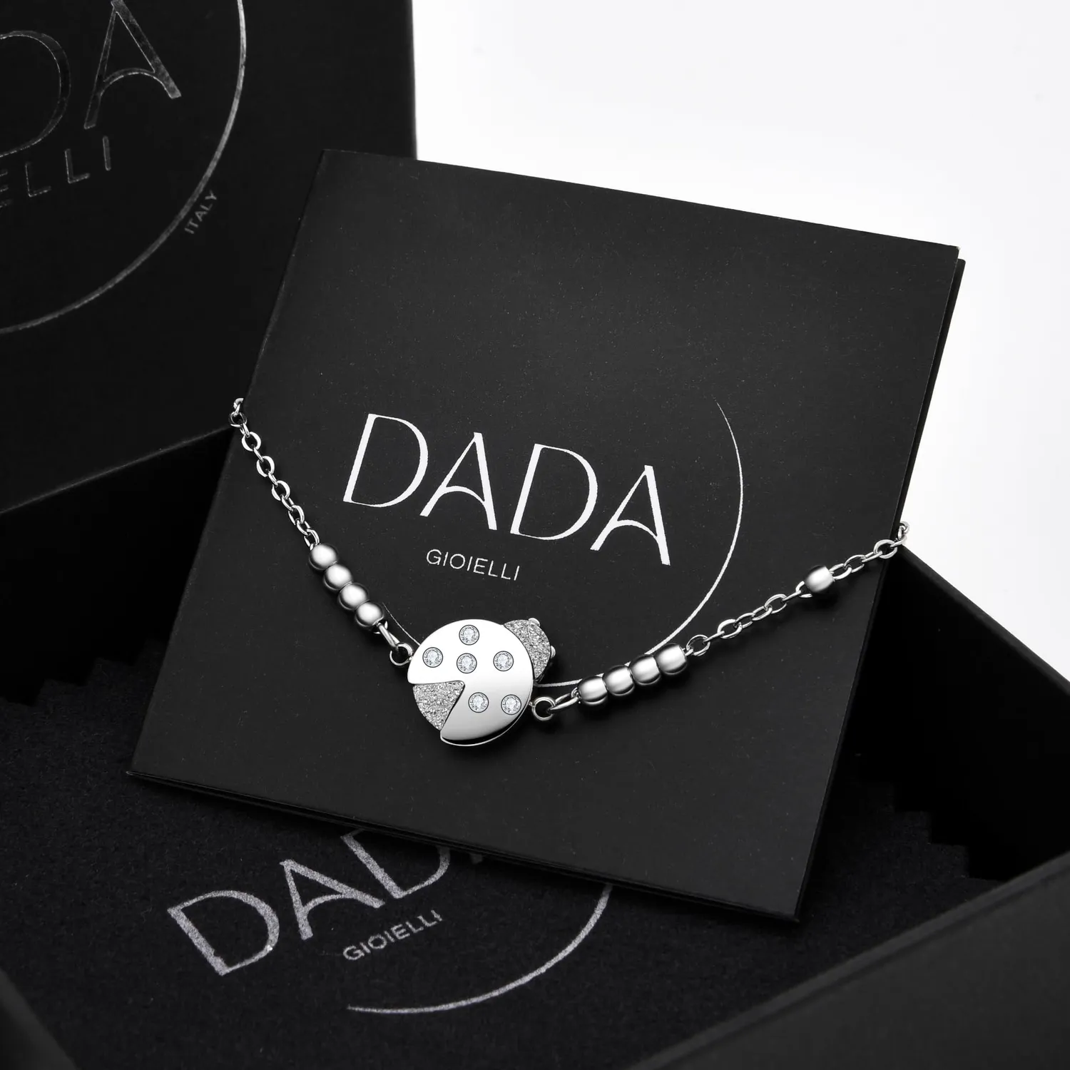 Dada Gioielli Portafortuna Bracciale Donna Quadrifoglio Zirconi