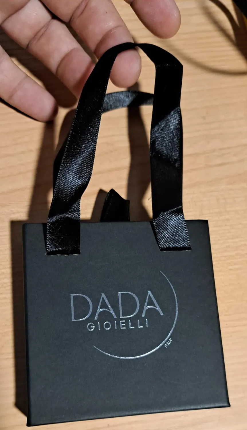 Dada Gioielli Collana Rosario Acciaio Argento e Nero