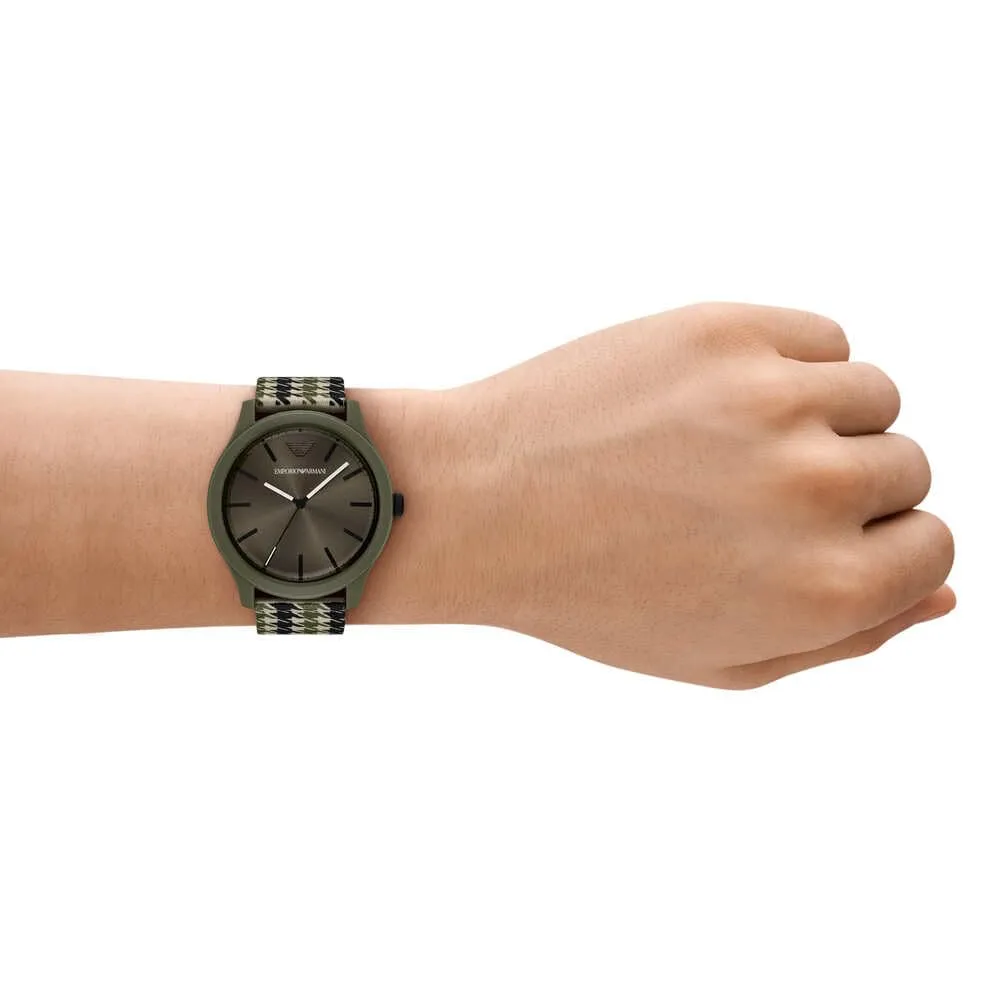 Emporio Armani AR11694 orologio uomo 45 mm plastica mare verde