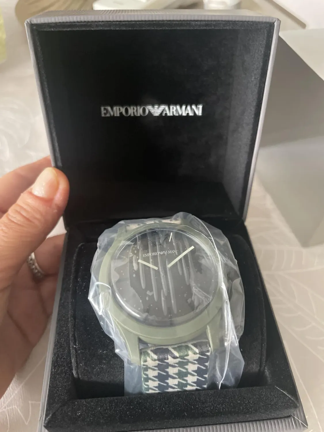 Emporio Armani AR11694 orologio uomo 45 mm plastica mare verde