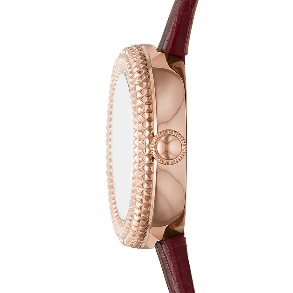 Emporio Armani Orologio Donna Borgogna Oro Rosa 26mm