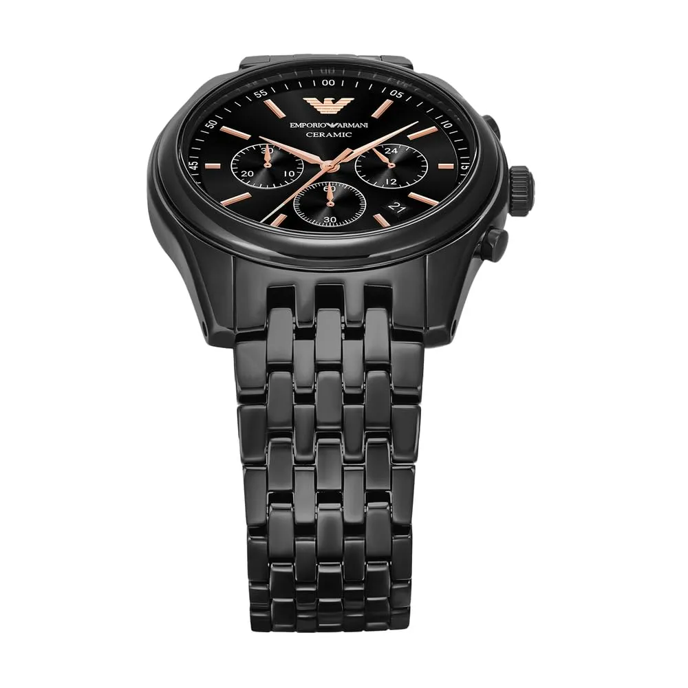 Emporio Armani AR70015 orologio uomo ceramica nera