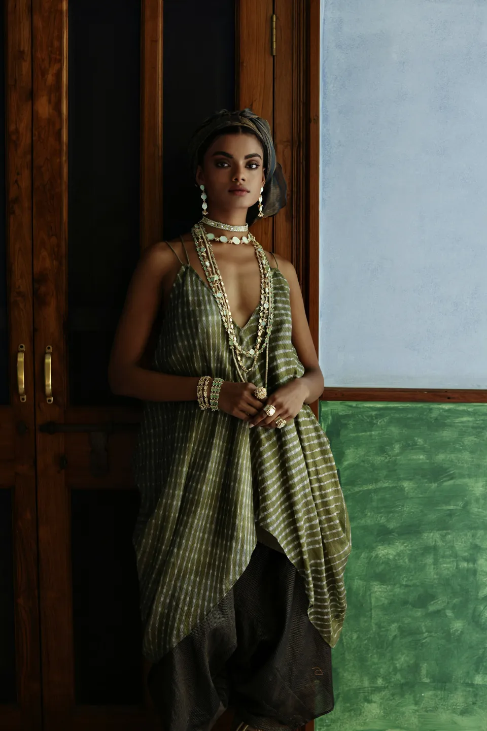 House of Tuhina Sahar Reversible collana perle doppia