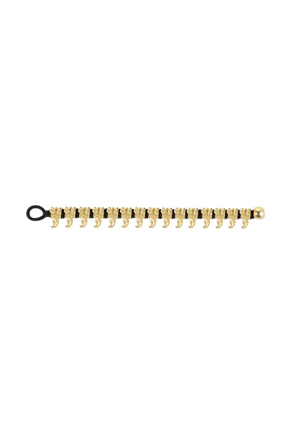 House of Tuhina Isha bracciale Baisa Gold blu Grecia