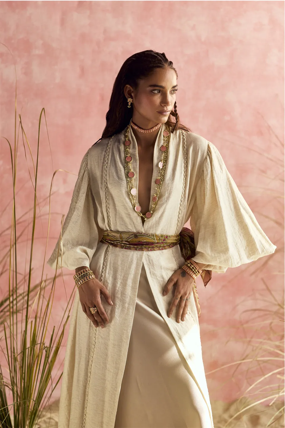 House of Tuhina Farah collana corallo smaltata