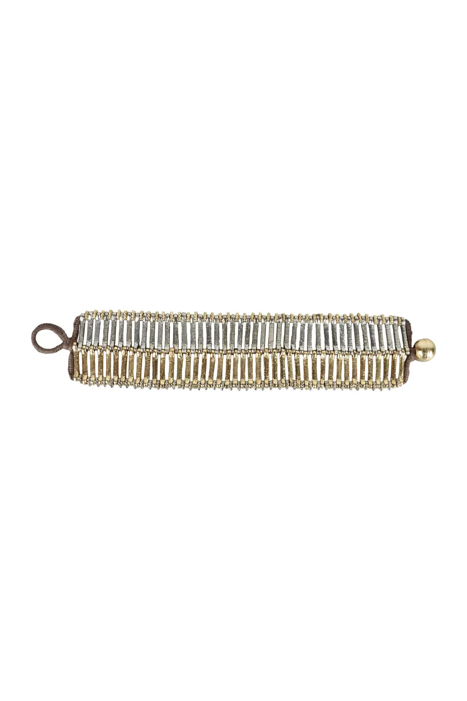 House of Tuhina Kambodini bracciale Moon Gold fatto a mano