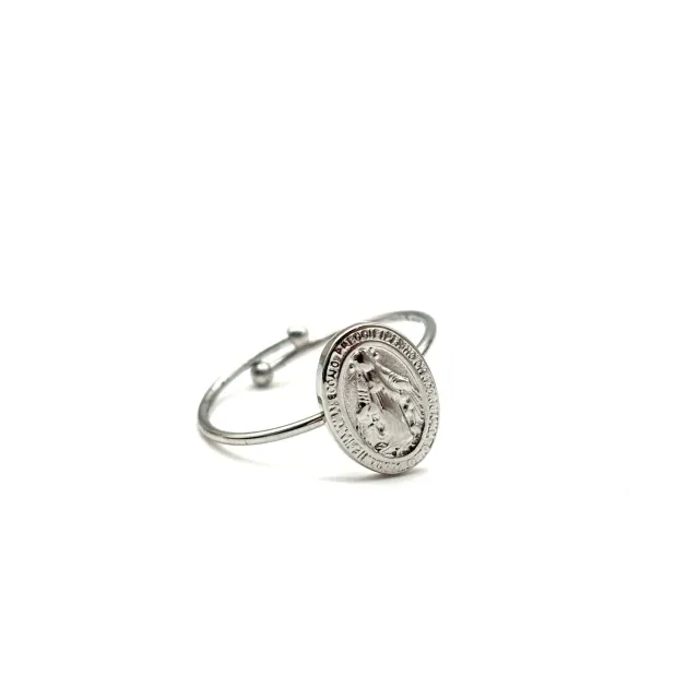 Ornamenta Medaglia Miracolosa anello acciaio regolabile