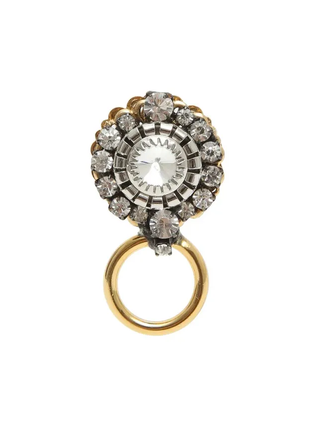 Rada Anello cristalli oro regolabile ottone