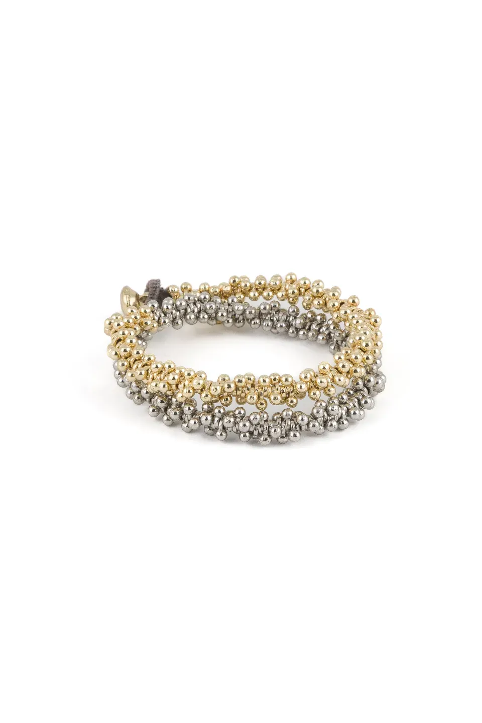 House of Tuhina Hema Double Wrap bracciale doppio giro oro