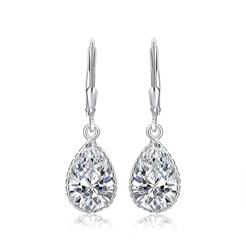 Diamond Treats orecchini pendenti argento 925 zirconi pera