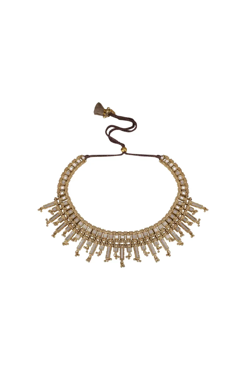 House of Tuhina Mirror Falak Qabeela collana oro