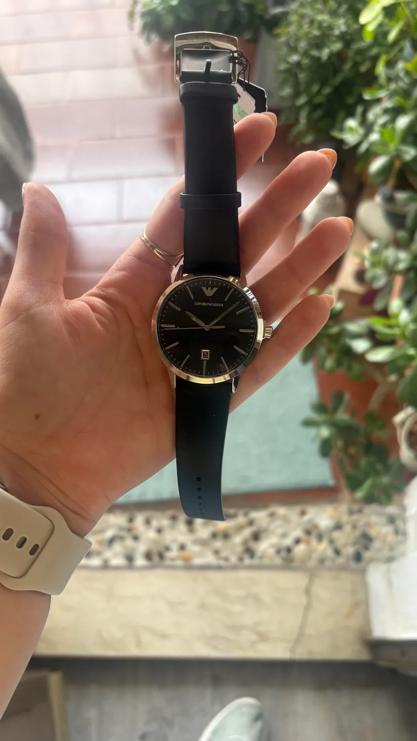 Emporio Armani Orologio Quarzo Nero Argento Uomo