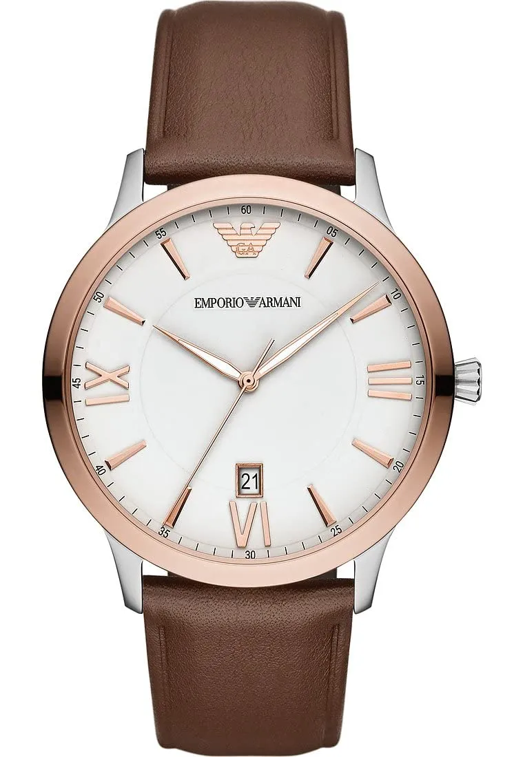 Emporio Armani Orologio Quarzo Nero Argento Uomo