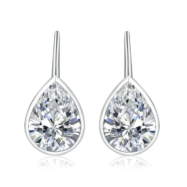 Diamond Treats Orecchini Argento 925 Goccia Pera Zirconi