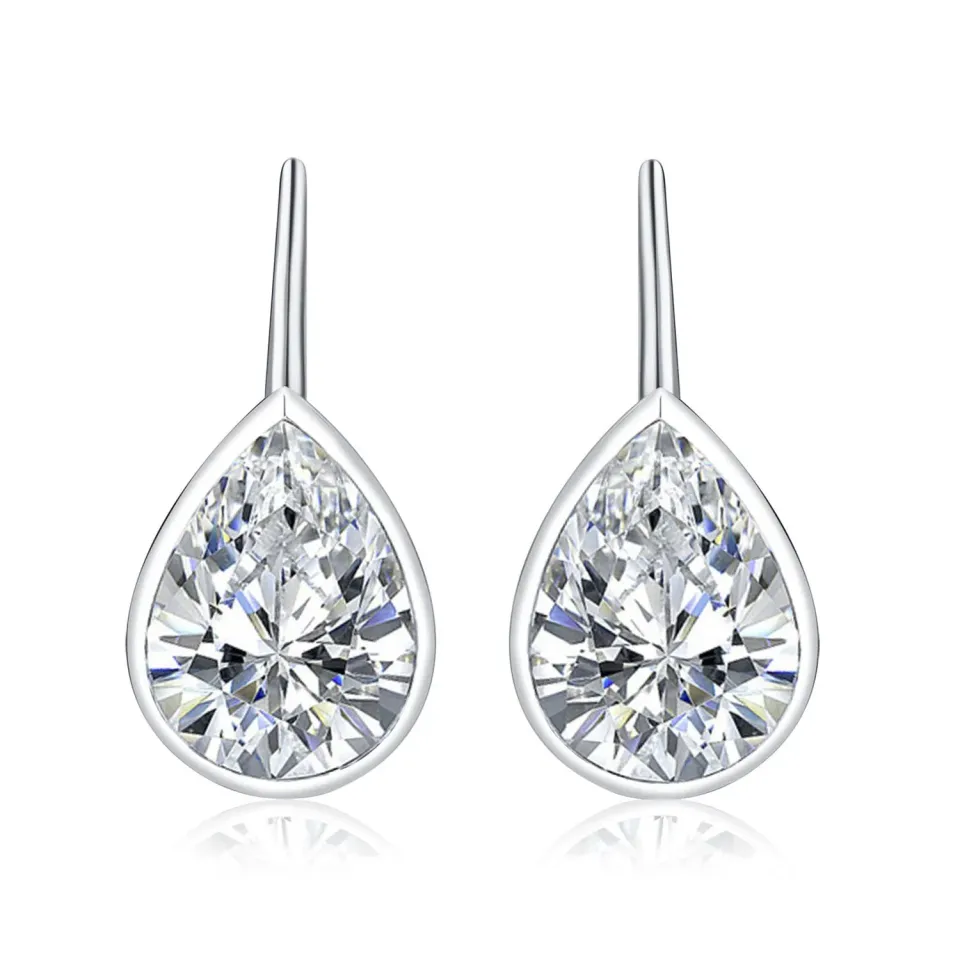 Diamond Treats Orecchini Argento 925 Goccia Pera Zirconi