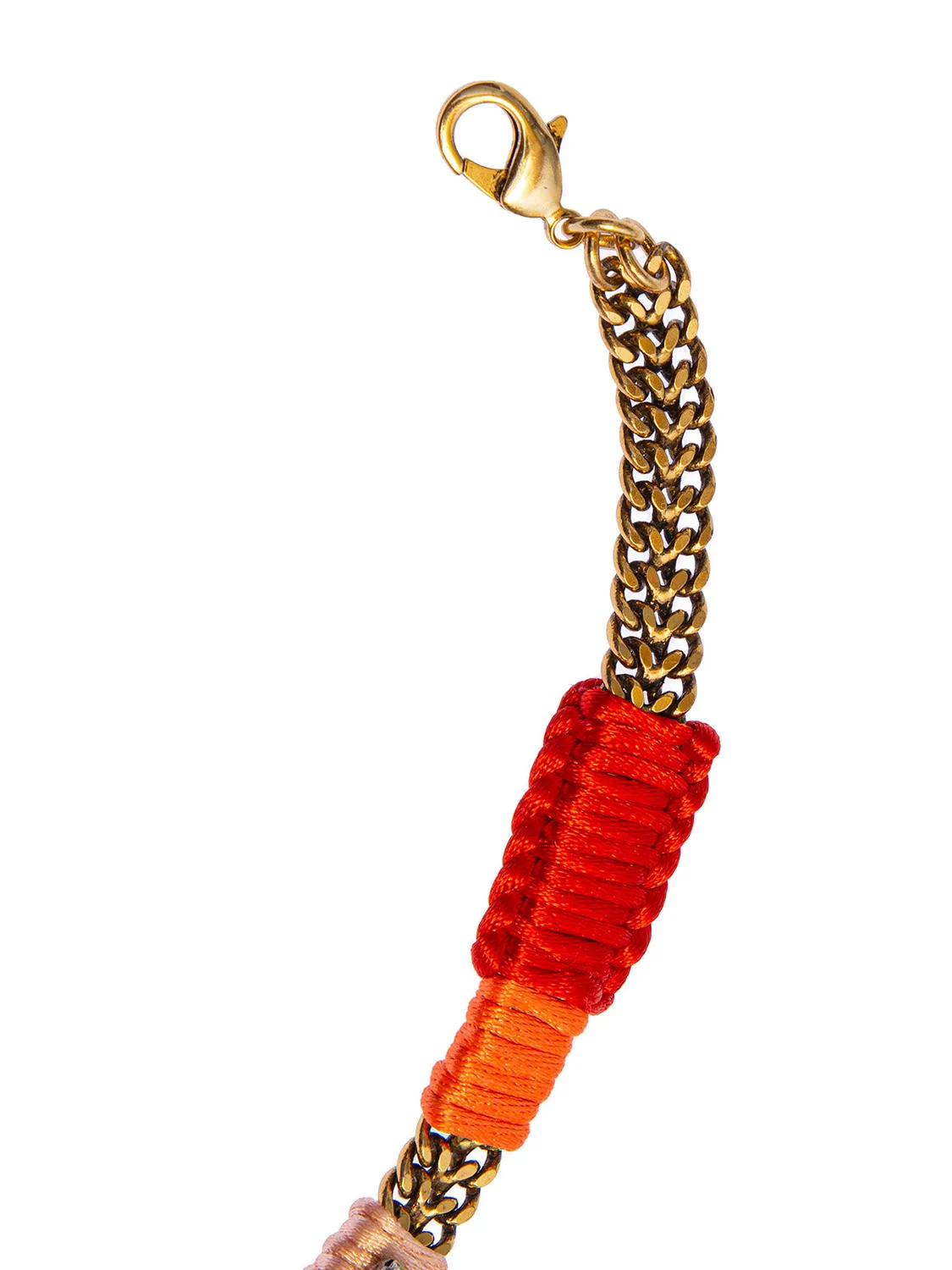 Rada Intreccio di Cordoncini Collana Turchese Multi cristalli