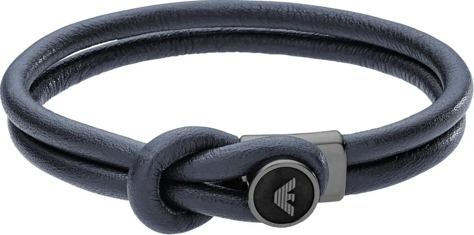 Emporio Armani Bracciale Uomo Acciaio Argento Maglie