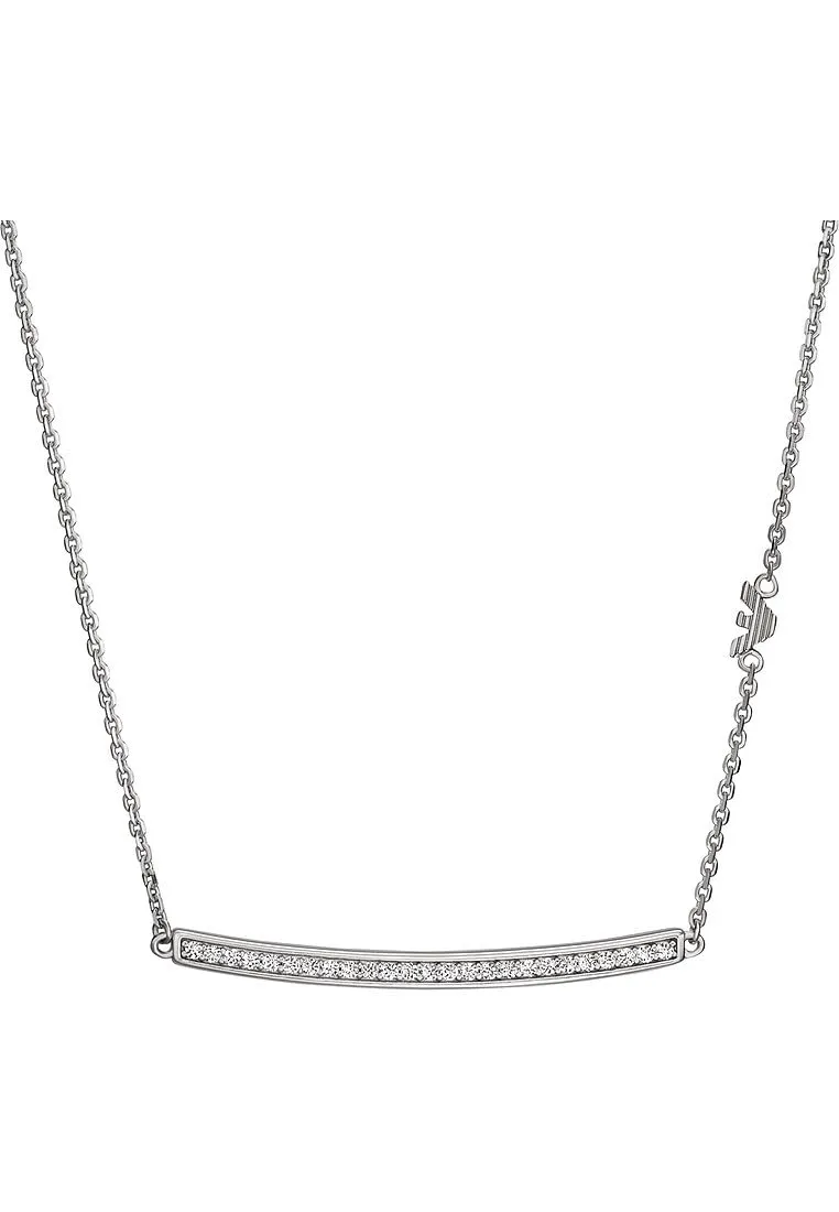 Emporio Armani Collana Donna Argento Bicolore Chiusura Moschettone