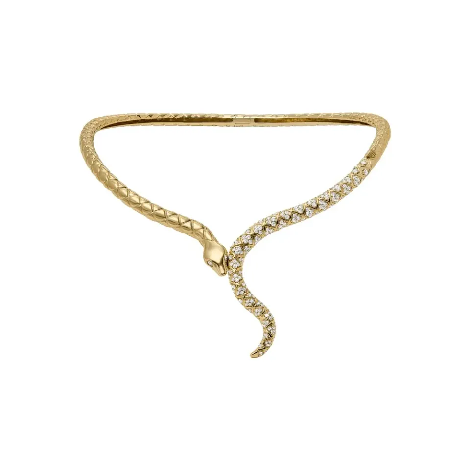 Emporio Armani EGS3143710 Collana Ottone Dorato Zirconi