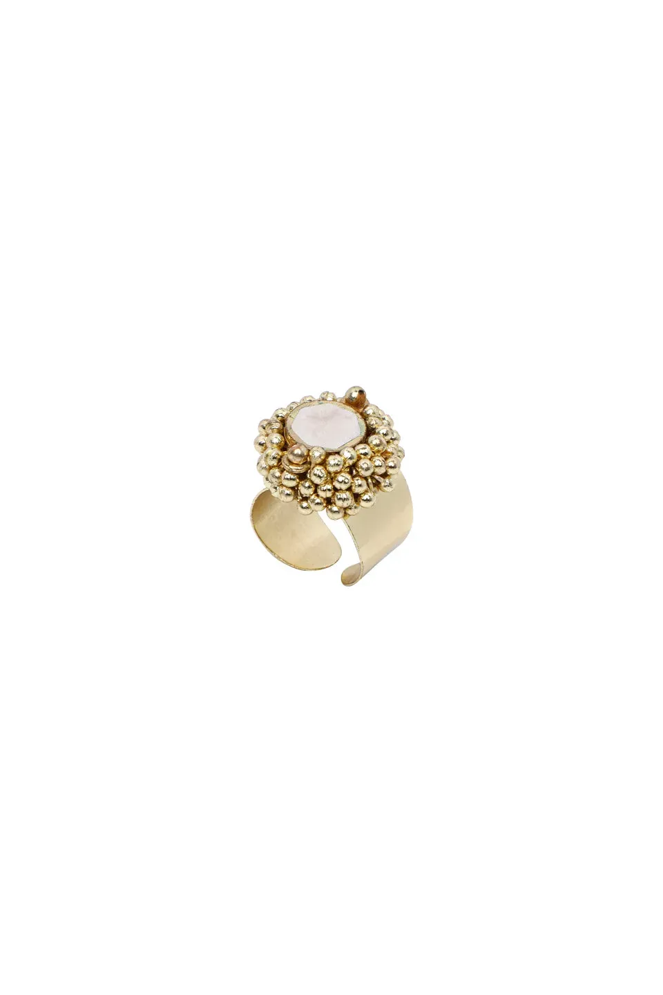 House of Tuhina Circle anello resina Ivory