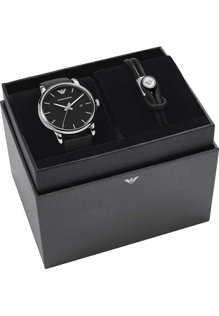 Emporio Armani Orologio Uomo Nero Grigio 41 mm Data