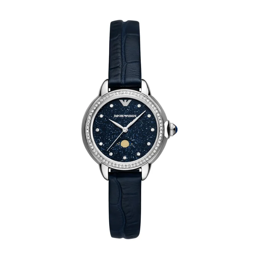 Emporio Armani Orologio Analogico Marrone Bianco