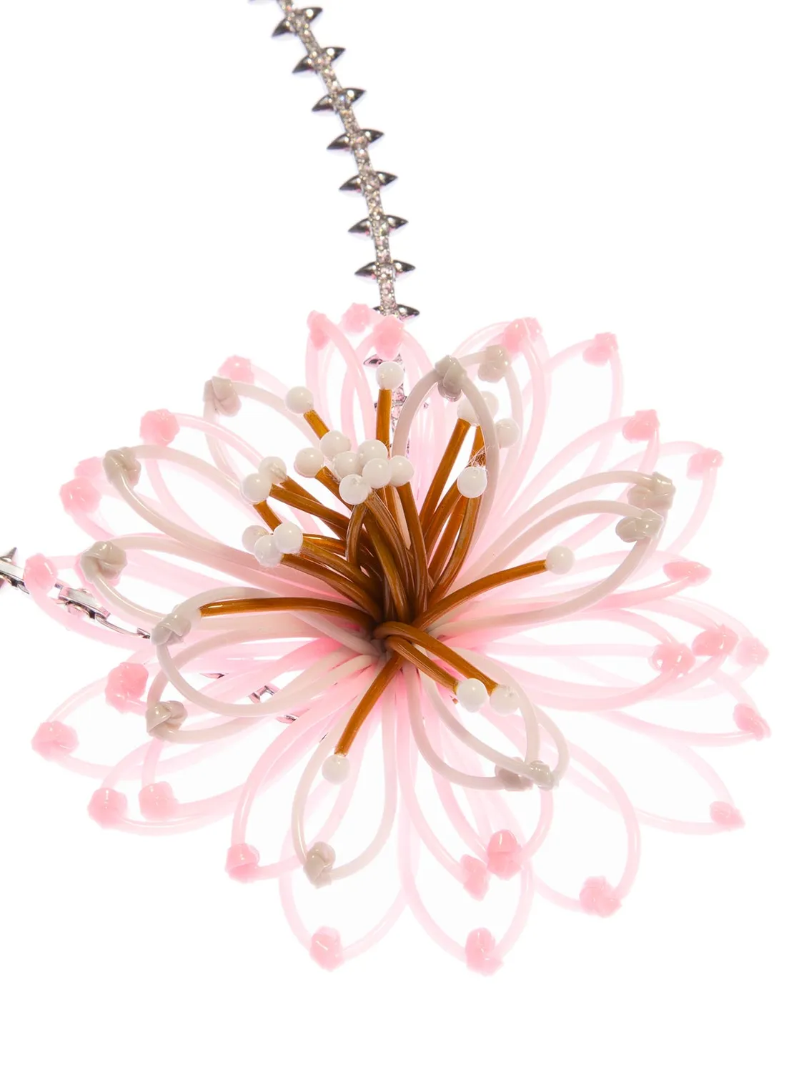 Rada Fiore collana rosa grigio catena borchie